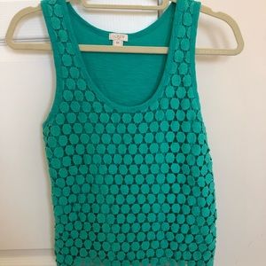 Teal J crew top